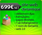 Pack Site Internet Dynamique CMS Défilement Ajax Formulaires